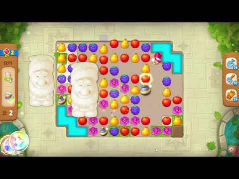 Gardenscapes 1275 Level - 16 moves - NO BooSTERS