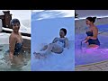 Mehreen Pirzada Hot In Swimsuit Video Enjoying In Finland
