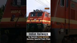 Indian Railways to Operate Over 18,000 Summer Special Train Trips