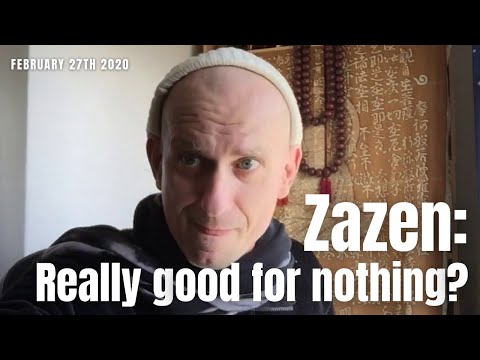 If zazen is good for nothing, why do it anyway? February 27th 2020
