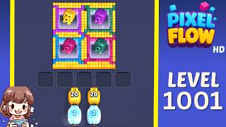 Pixel Flow Level 1001 Solution Walkthrough