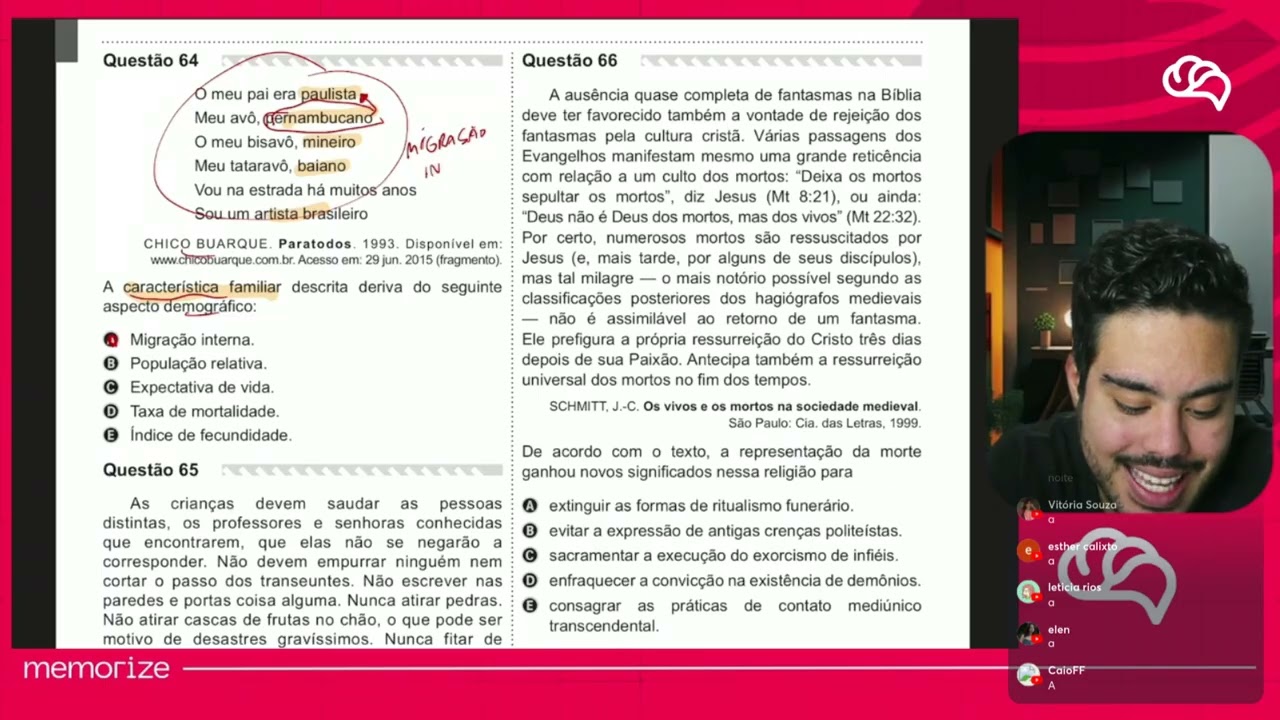 Resolução em Vídeo — Questão 64 ENEM 2019 PPL