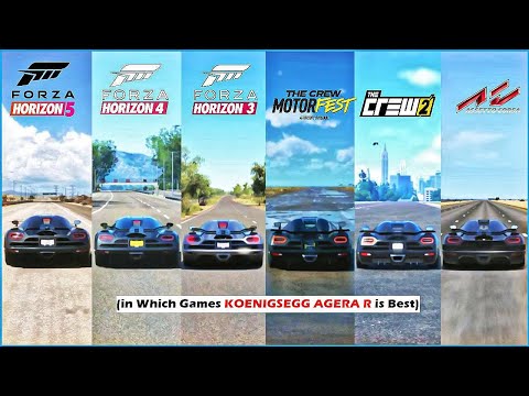 Koenigsegg Agera R Comparison in FH5, FH4, FH3, FM7, Motofast, The Crew 2, Assetto Corsa