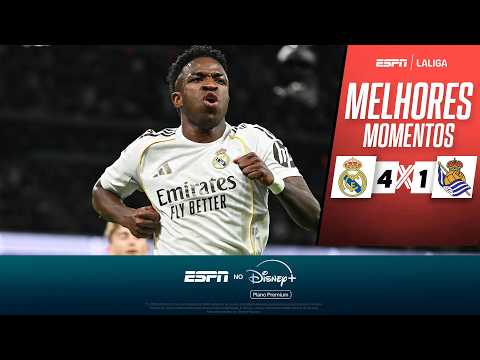 Gols e lances de Real Madrid x Real Sociedad