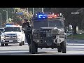 LAPD SWAT Caravan Responding Code 3! | Lights and sirens | 187 suspect
