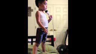 My 4yr old son Jojo worshiping - Israel Houghton