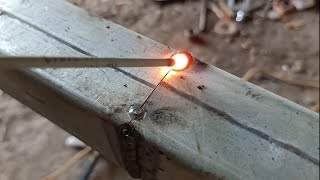 the correct way to weld galvanized thin metal