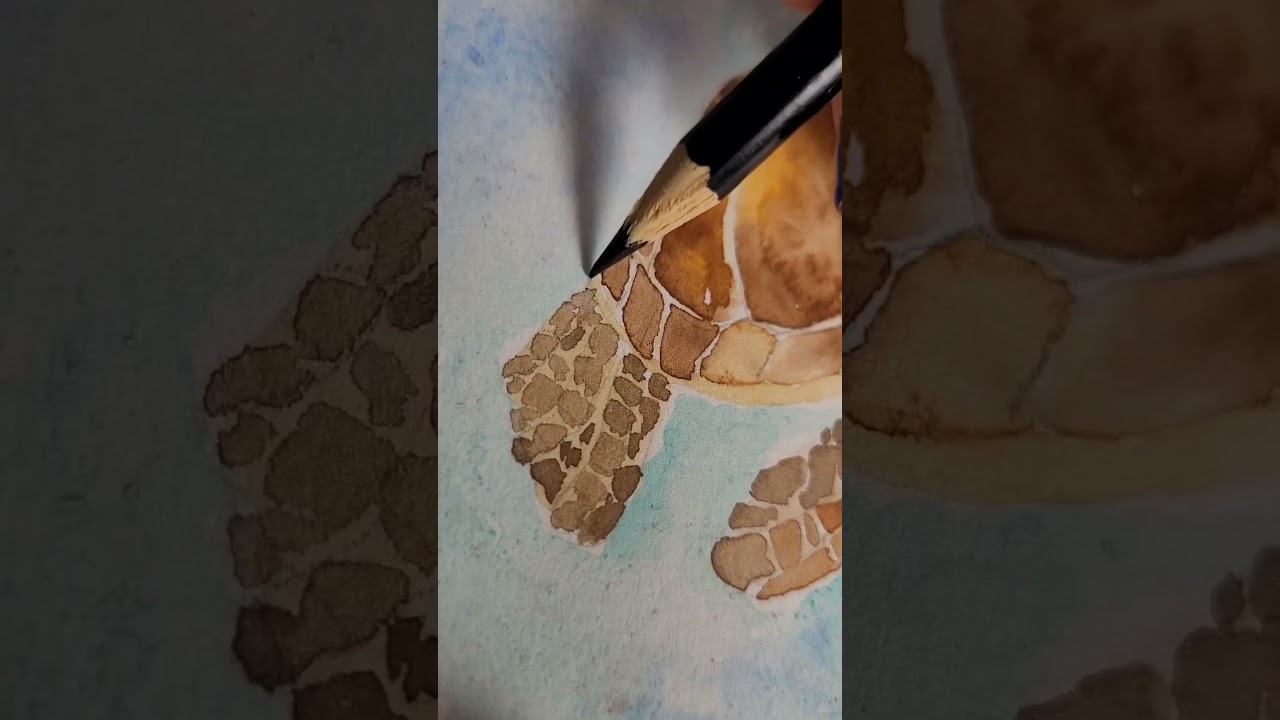 Watercolor Sea Turtle #art #artoftheday #artist #seaturtles #seaturtle
