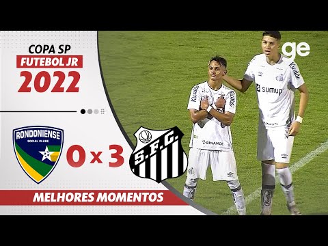 Gols e lances de Rondoniense x Santos