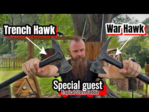 Cold Steel Trench Hawk vs War Hawk for axe throwing! #axethrowing #skills #vikings #axe