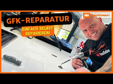 Fiberglass damage to the roof or exterior wall? How to repair the hole in your caravan or motorhome
