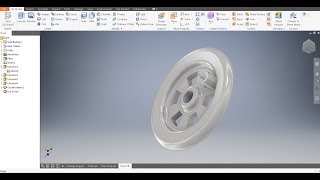 Autodesk Inventor 2019 -Train Wheel- Train Project - Beginner Tutorial