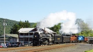 preview picture of video 'Nickel Plate 765 Westbound in Mattawana, PA.'