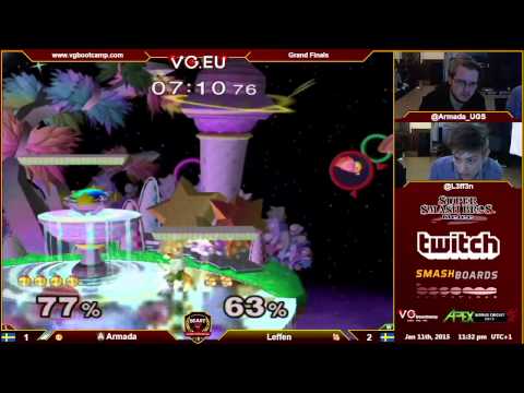 Armada v. Leffen // Full 4-stock match // B.E.A.S.T 5 - Apex World Circuit Jan 2015