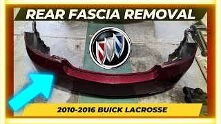 Rear bumper cover (fascia) removal and park sensors install for 2010 - 2016 Buick  LaCrosse