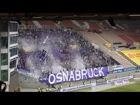VfL Osnabrück gegen Kaiserslautern: beeindruckende Choreo vor dem Spiel