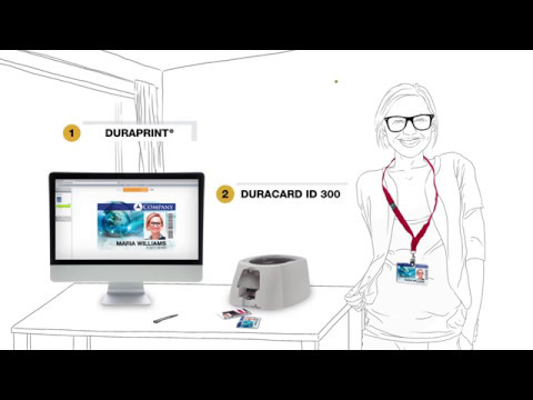 Plastkortskrivare Durable Duracard ID 300 - Youtube manufacturer video 2