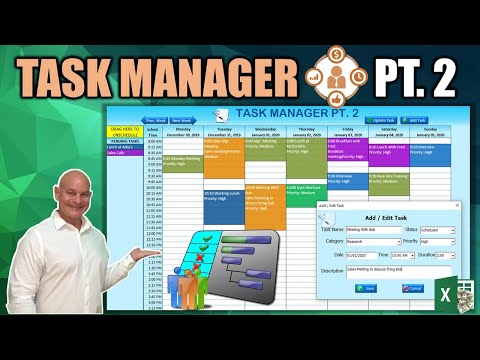Learn How To Create This Never Seen Before Drag Drop Task Scheduler In Excel Today Part 1