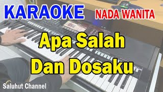 Download lagu APA SALAH DAN DOSAKU ll KARAOKE NOSTALGIA ll D' LLOYD ll NADA WANITA AS=DO mp3