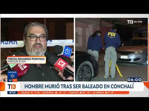 Hombre de 50 años murió baleado afuera de su negocio en Conchalí: recibió al menos 7 disparos