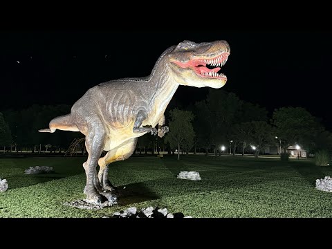 Dinosaurio de paseo parque en San Carlos Centro. #djimini4k #drone 