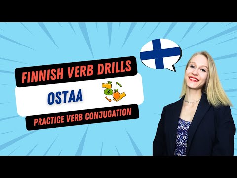 Learn Finnish Verb “Ostaa” – Present Tense Drill (Repeat After Me!)