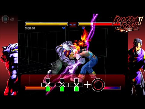 Bloody Roar 2 - ShenLong Beast Drive Combo Guide | HD 60 FPS