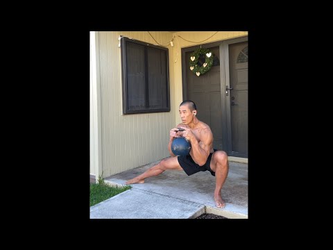 12 kg. Kettlebell Cossack Squat - age 52, December 24, 2020