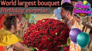 RABEECA KHAN GIFTED WORLD 🌎 LARGEST BOUQUET �
