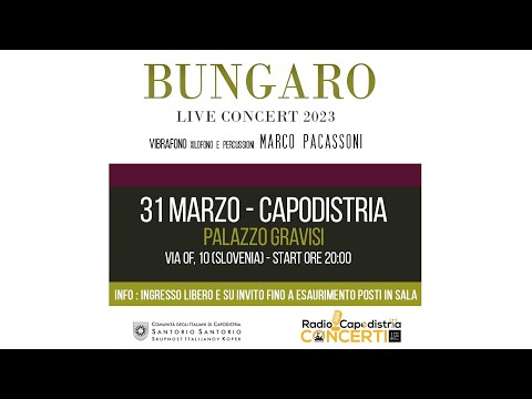 I concerti live di Radio Capodistria - BUNGARO "Volevo volare con i piedi per terra"
