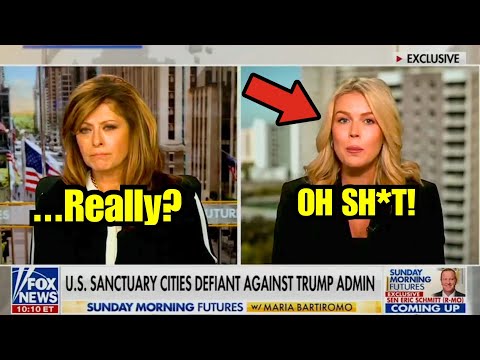 Karoline Leavitt VISIBLY DESPERATE on Fox News