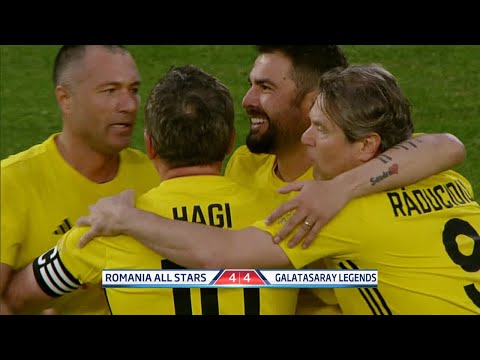 Romania All Stars vs Galatasaray Legends 4-4 | Hagi, Popescu, Adrian Ilie played for both teams