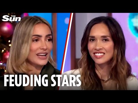 Watch Myleene Klass and Frankie Bridge's AWKWARD face-to-face on live TV amid rift over star's ex