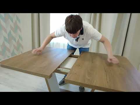 Миниатюра изображения товара Обеденный стол Tetchair Vox 132-172x85x75.5 (дуб канзас/пепел)