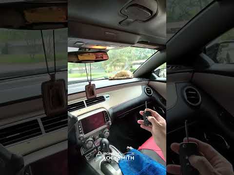 Fue un cerrajero y no pudo programar la llave😭CHEVROLET CAMARO 2014🔥😎nuevo control #locksmith
