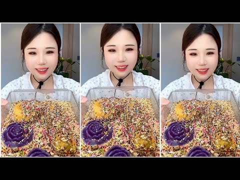 ASMR ICE EATING with PASSION FRUIT 