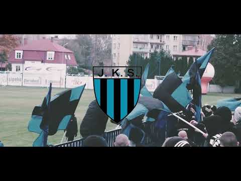 Oprawa kibiców JKS Jarosław podczas meczu z Karpatami Krosno 09.11.24