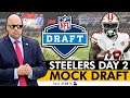 Steelers Day 2 Mock Draft + TRADE For Deebo Samuel, Cortland Sutton Coming Today? | 2024 NFL Draft