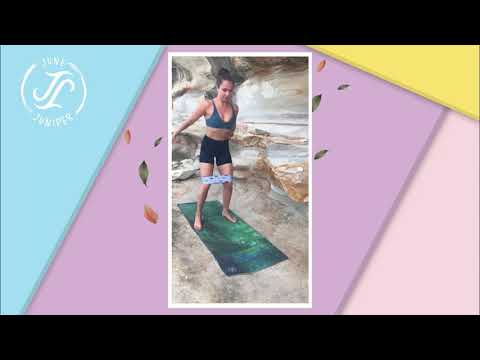 June & Juniper resistance band/ exercise band exercise 5