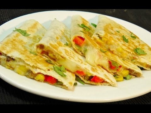 Vegetable Quesadilla - Easy Mexican Recipe