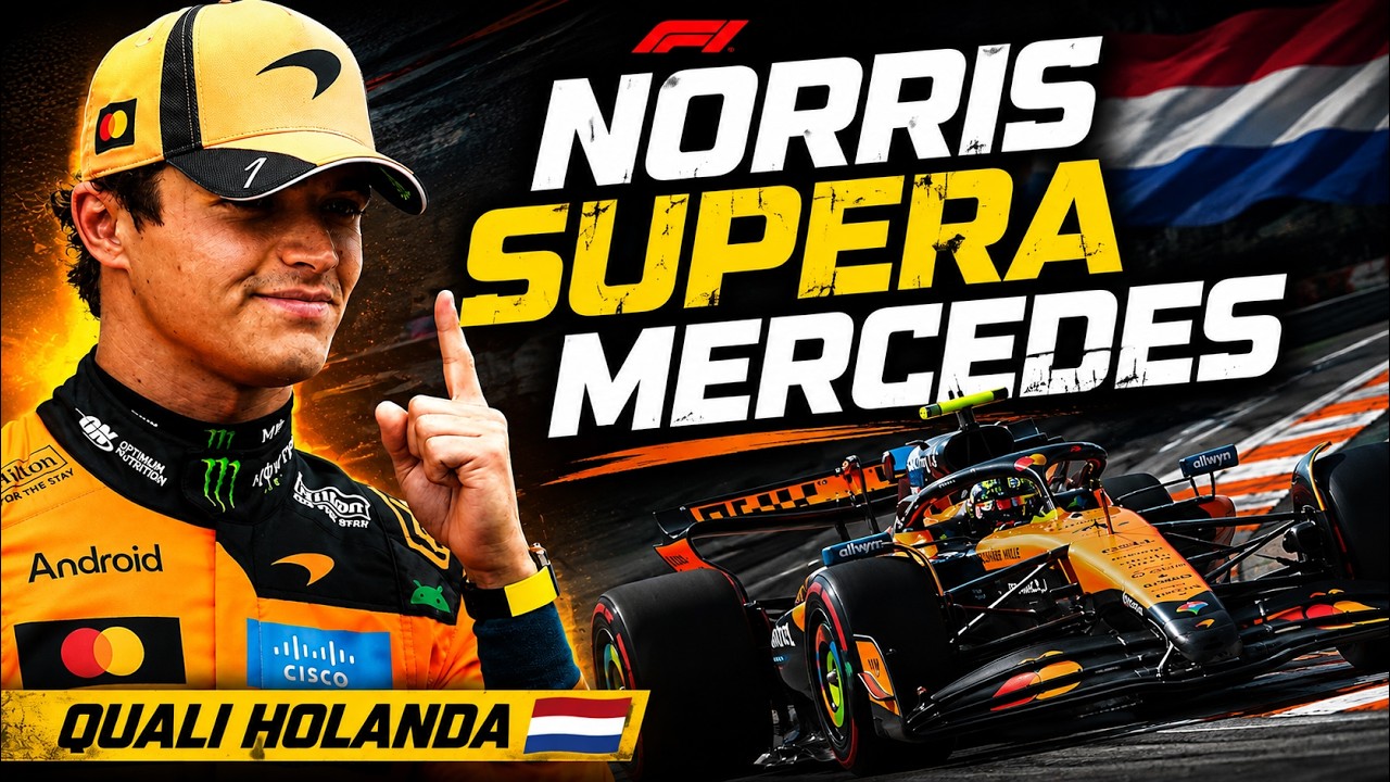 COM DRAMA DA CHUVA NO FINAL, NORRIS É POLE GP DA HOLANDA | FÓRMULA 1 2026