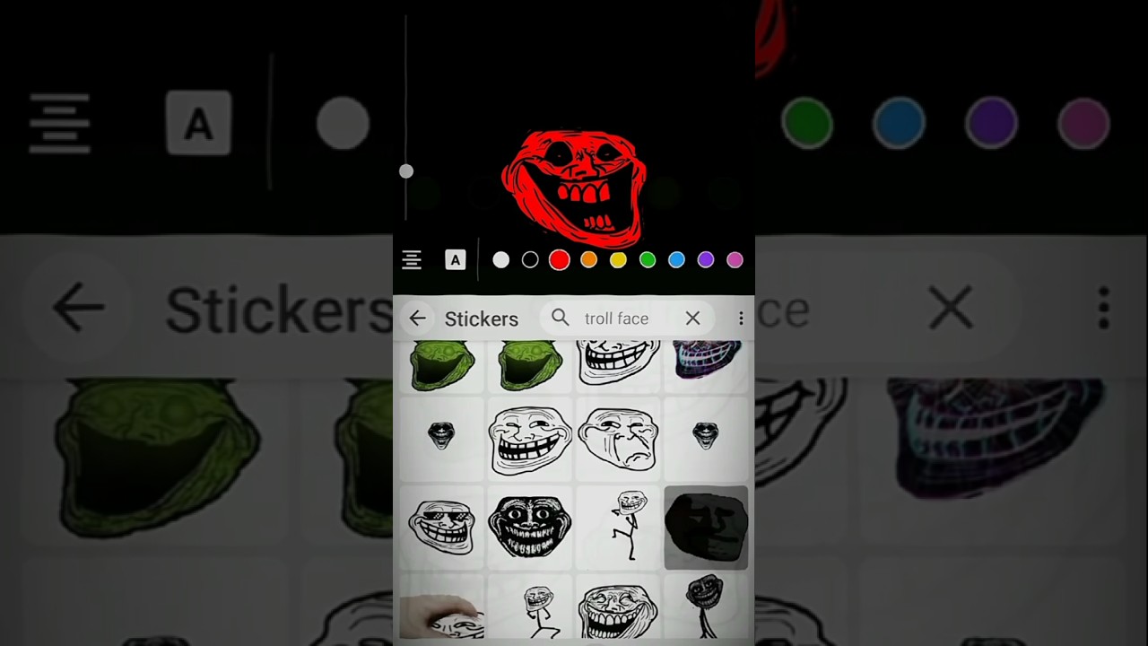 How to getting trollface in a YouTube🤯| troll face edit 👀 #shorts #trollface #animation