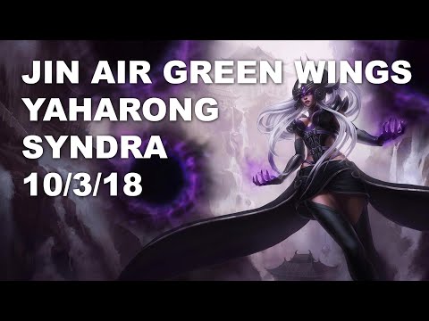 Jin Air Green Wings Yaharong Mid Syndra vs Talon - KR Challenger Rank Game