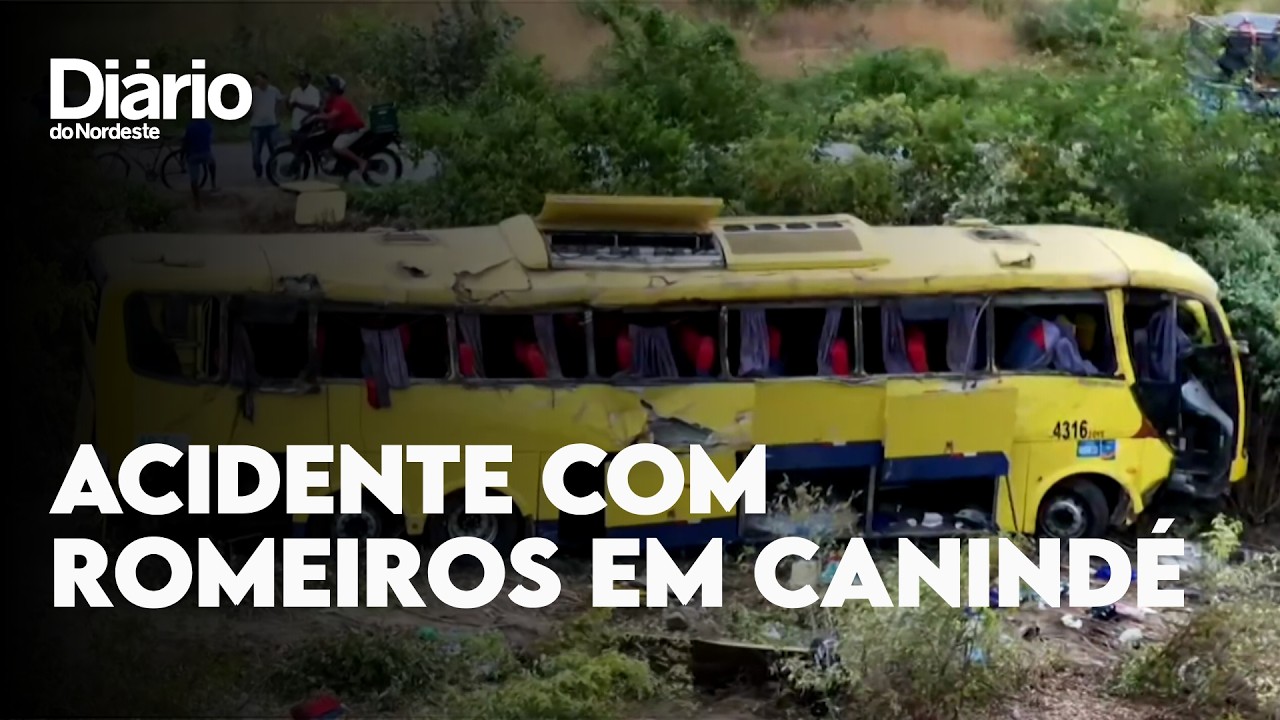 Imagem da notícia Veja como ficou o ônibus de acidente com romeiros em Canindé