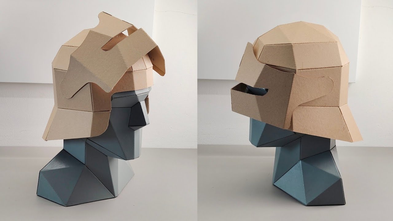 Knight Sallet Template Cardboard Template – DIY Costume and Cosplay Pattern (PDF, Resizeable) – Craft No. 3609 Video Walkthrough