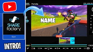 How to Make a COOL FORTNITE INTRO ON SHAREFACTORY! (#3) (EASY)