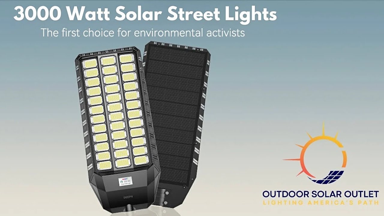 9000W Solar Street Light, 180000 Lumens Dusk to Dawn Street Lights Solar Powered Motion Sensor
