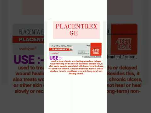 20gm placentrex gel, tube, box size