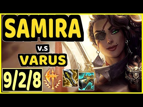 DOUBLELIFT (SAMIRA) vs VARUS - 9/2/8 KDA BOTTOM ADC GAMEPLAY - NA Ranked DIAMOND