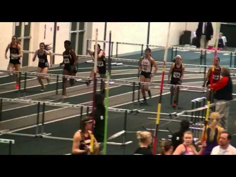 1A Girls 60m Hurdle Prelims Heat 2 - Illinois Top Times 2014